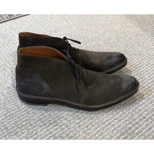 Levi’s Premium Made In Italy Men’s Dress Shoes Boots Ankle Green Brown Lace Up